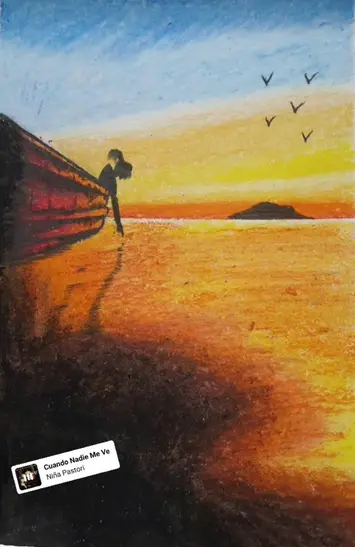 paisaje de puesta de sol sobre el mar
