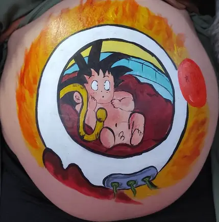 belly painting