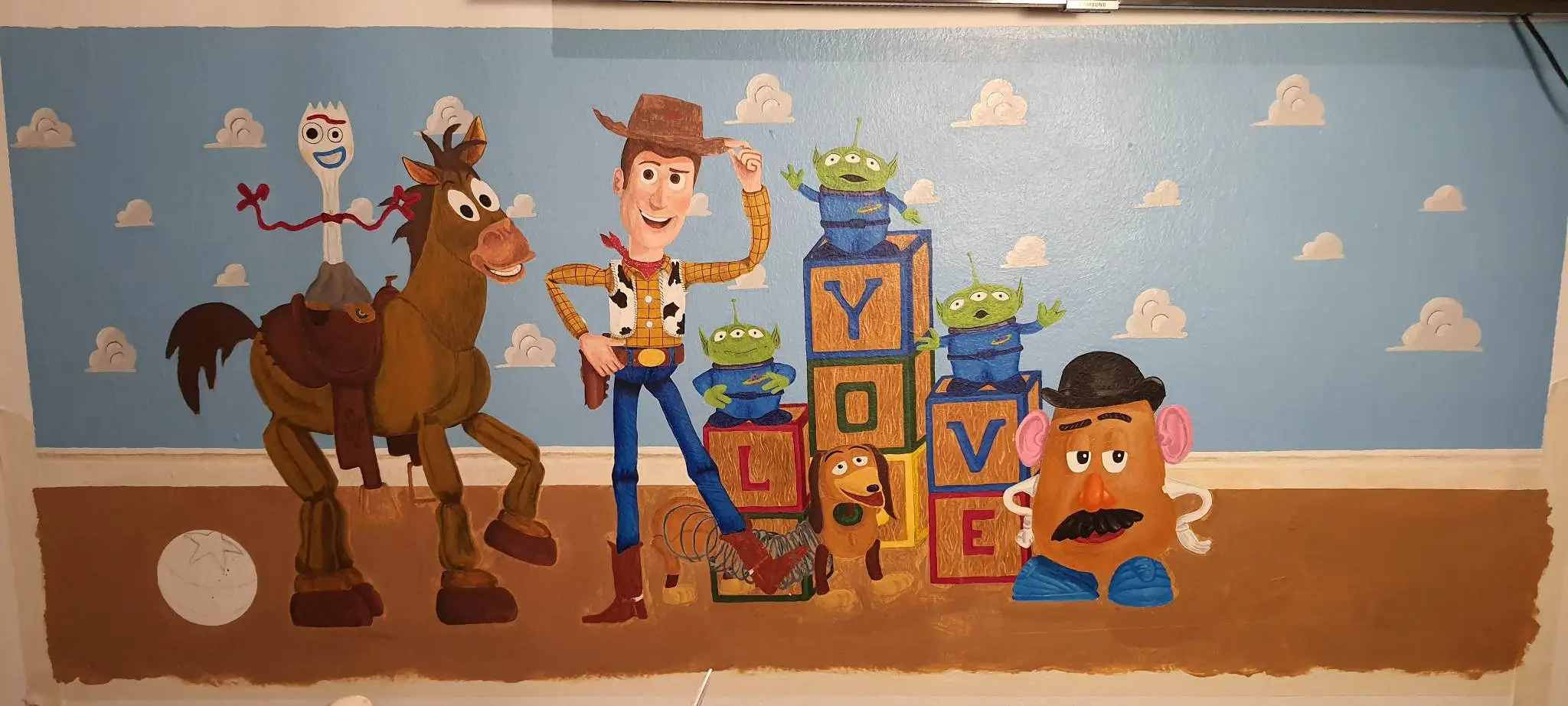 pintura para la habitación de los niños o guardería