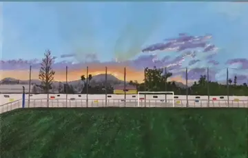 pintura un campo de futbol