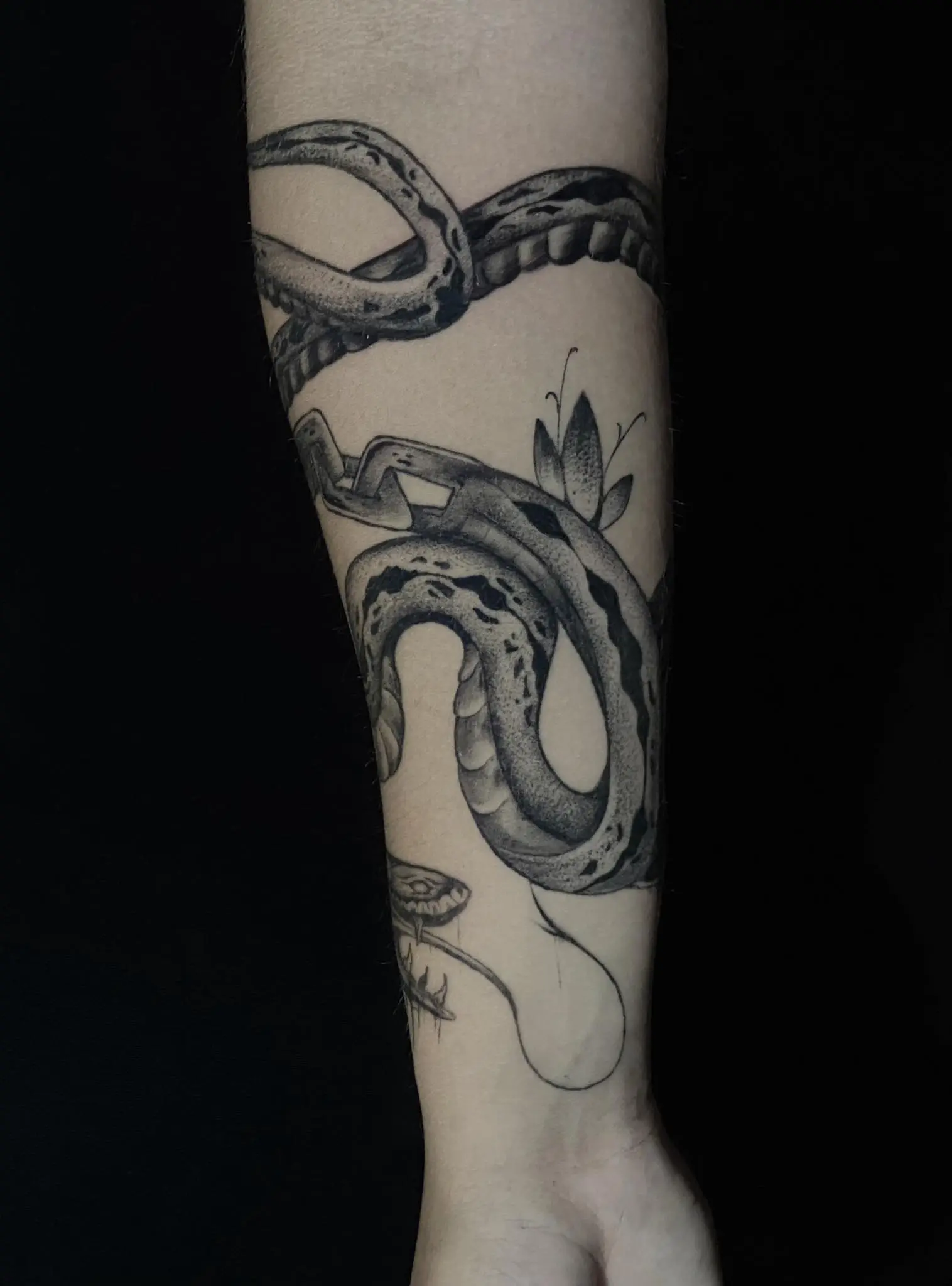 tatuaje de una serpiente