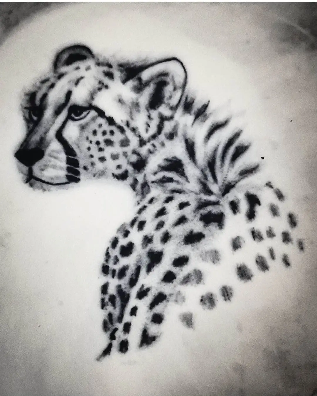 tatuaje de un leopardo