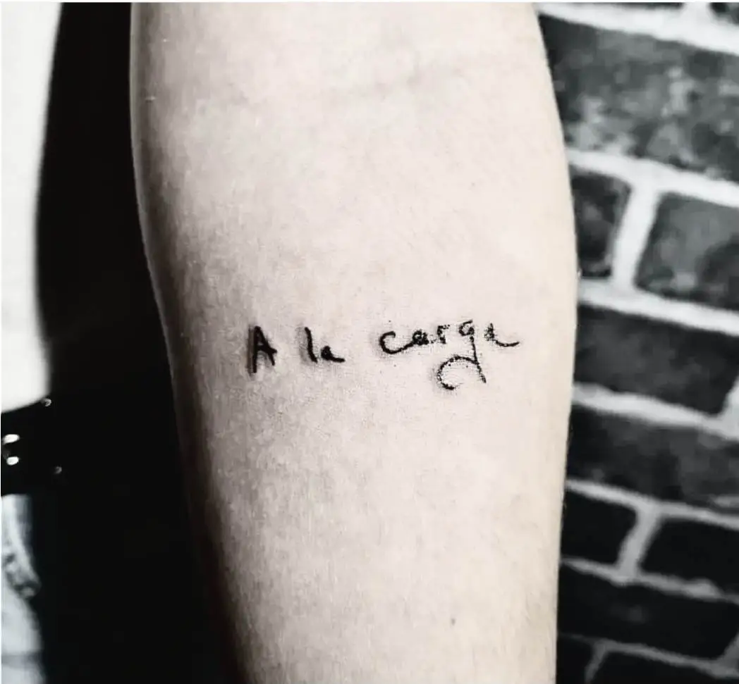 tatuaje de una frase