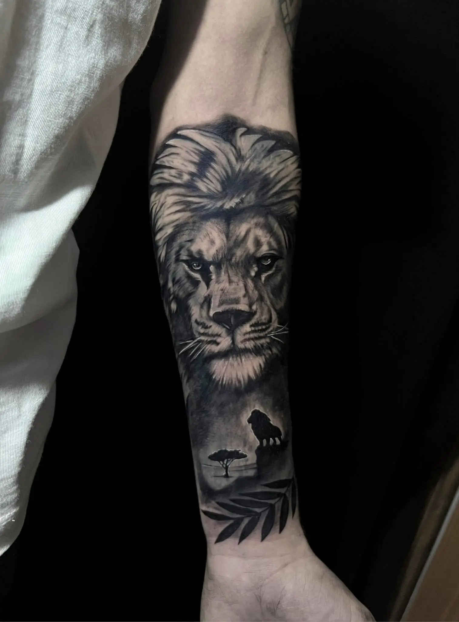 tatuaje de un léon
